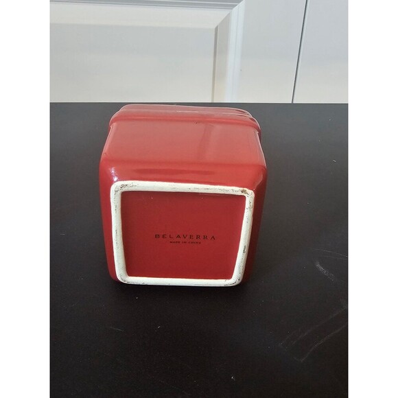 Belaverra red ceramic cream and sugar containers - Picture 7 of 7